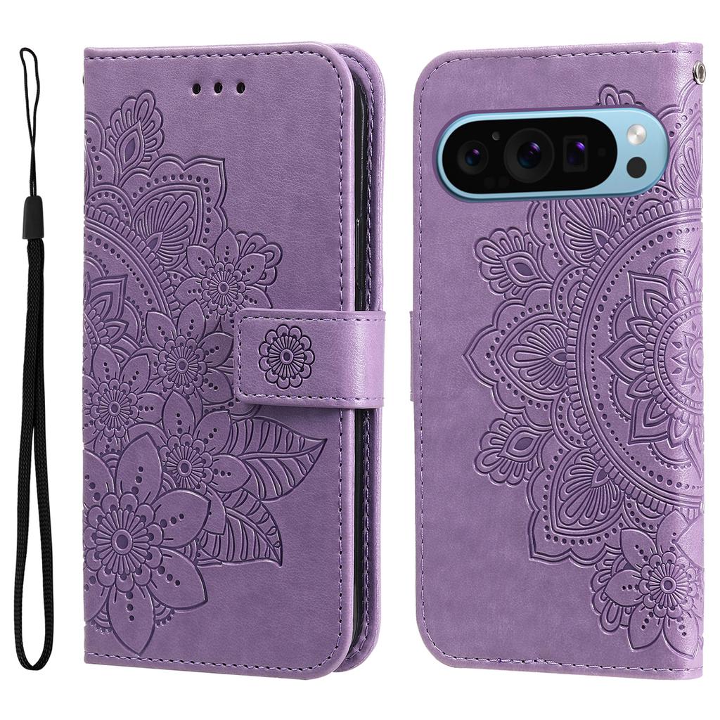 For Google Pixel 10 Pro/Pixel 10/Pixel 9/Pixel 9 Pro Case Floral Pattern PU Leather Wallet Stand Phone Cover