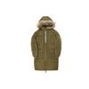 Down Jackets Men's Green Hooded Moderate AMJ04361-OV