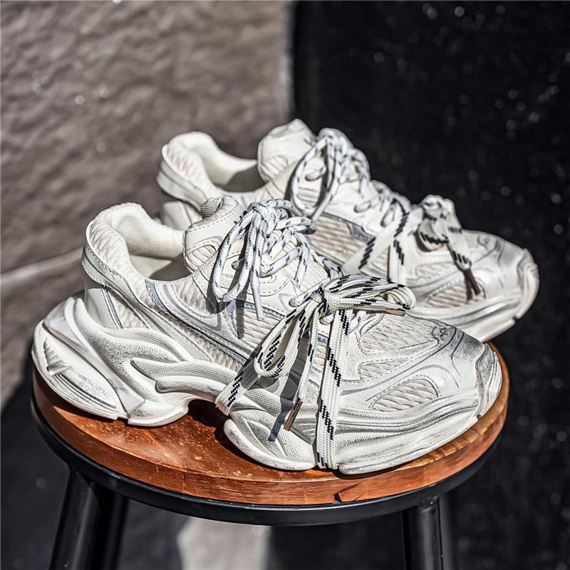 Summer New Casual Mesh, Comfortable and Breathable Low-top Thick-soled Dad Shoes