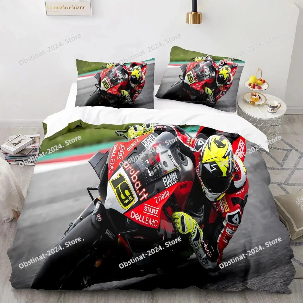 Hot Marquez 93 Bed Linen Marc Marquez 93 Bedding Set Printed With Pillowcase Bed Duvet Cover Single Double Queen Super King Size