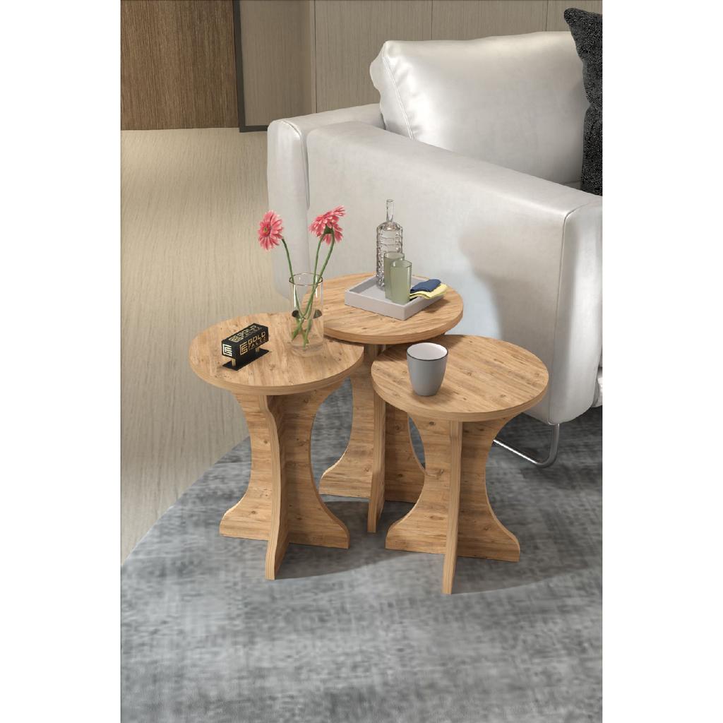 Nesting Coffee Table Mushroom Side Table Atlantic Pine