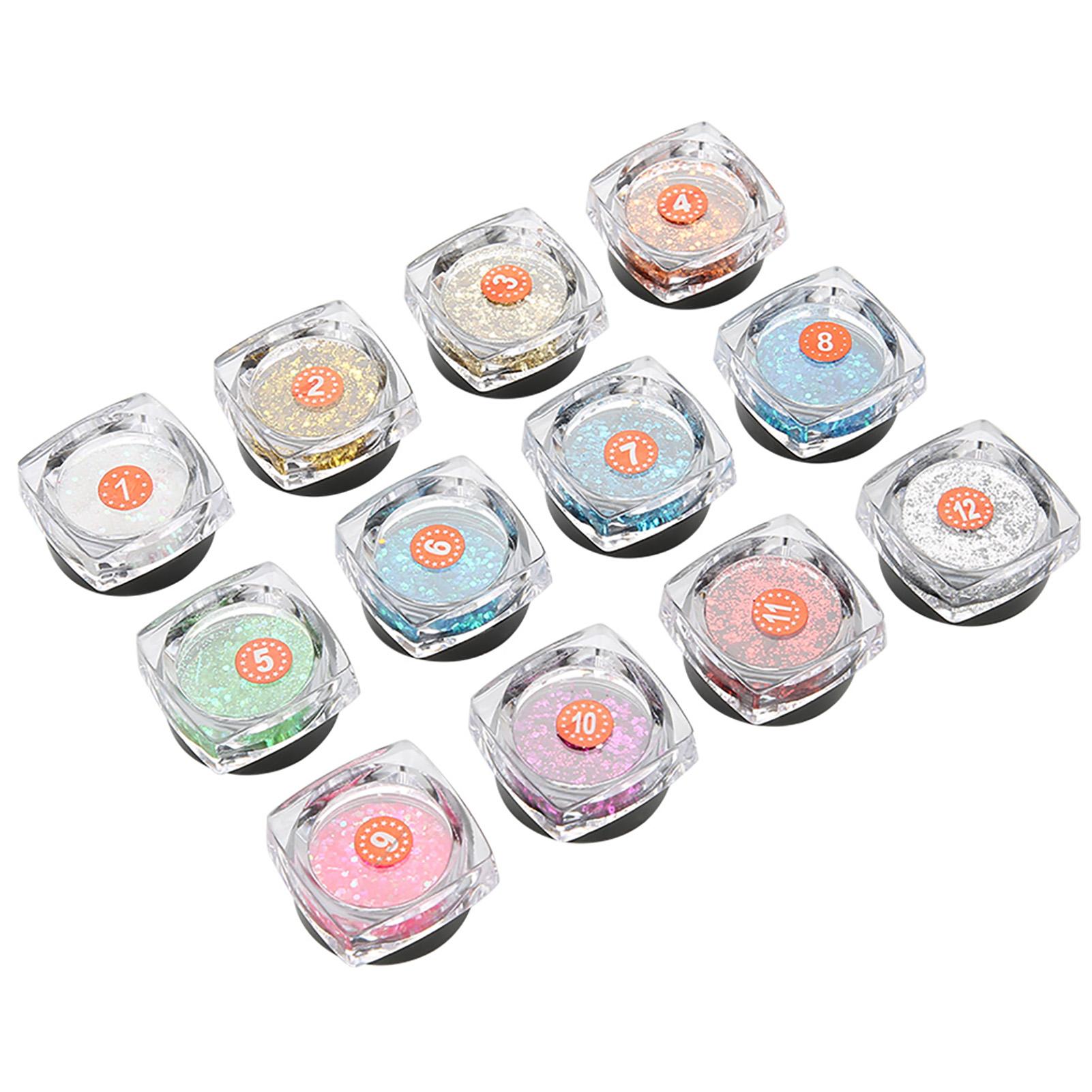 

Nail Art Glitter Geometric Shape Decoration Manicure Paillette Decal DIY Kit Accessories