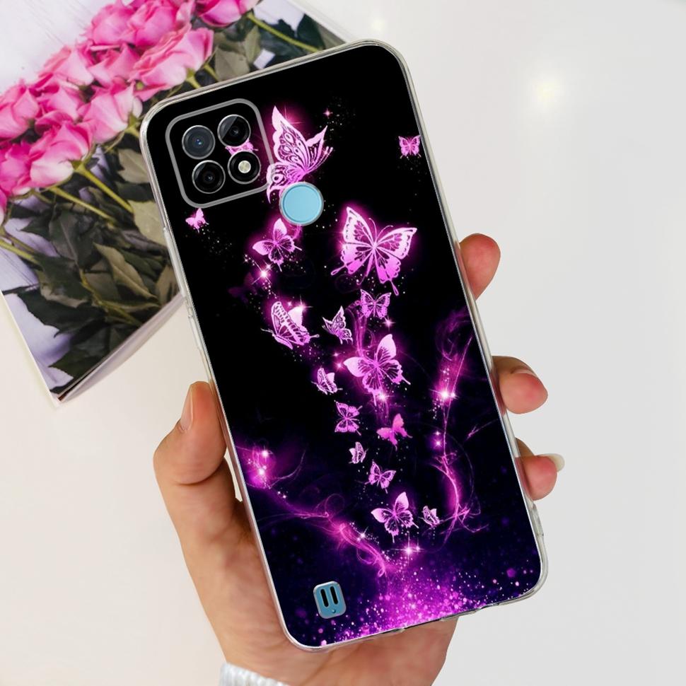 For Realme C21Y Case RMX3261  RMX3263 Cute Cartoon Cover Soft Silicone Phone Case For Realme C 21Y C21Y Bumper