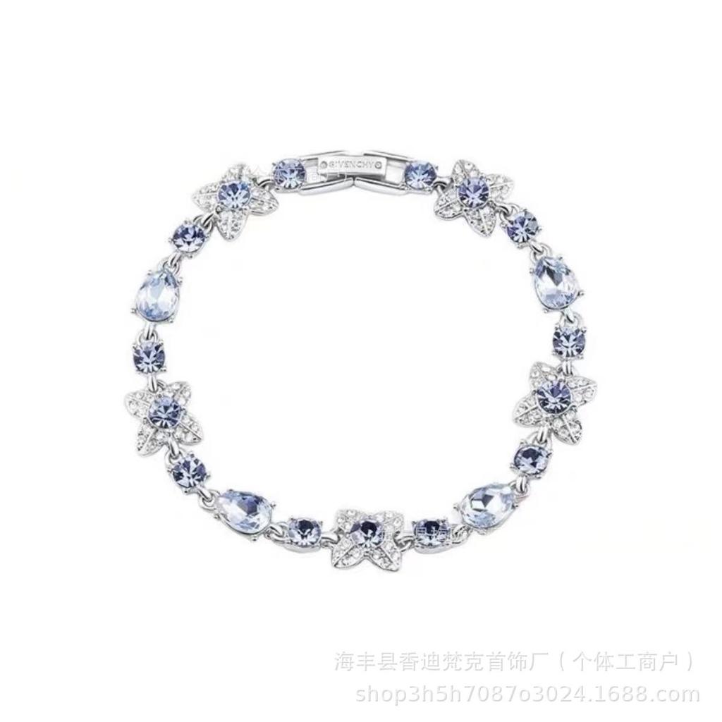 GVC Ji Women's High-Quality Bracelet Series: Starry Sky, Butterfly Love, Flower, Four-Leaf Clover, Square Diamond, Angel's Eye.