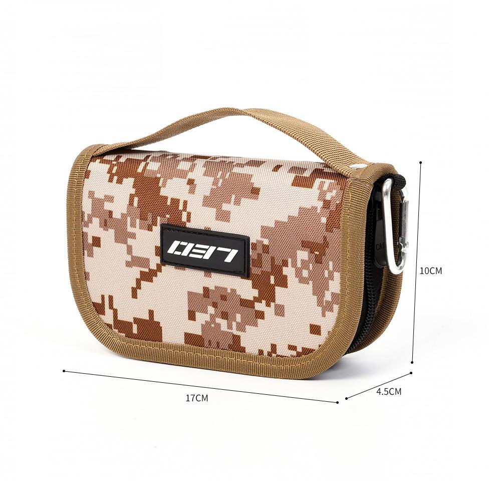 Compact Lure Organizer Pouch for Spinnerbaits, Fly Hooks, Crankbaits, VIB & Soft Plastic Worms, Tackle Storage