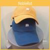 Beige M Trendy Letter Soft Brim Baseball Hat For Women Summer Sunshield