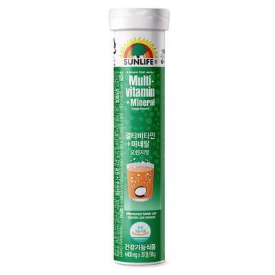 Sunlife Effervescent Multivitamin + Mineral Orange Flavor 20 Tablets 1 Pcs