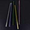 Reusable Straight Pyrex Glass Drinking Straw For Wedding Birthday Party 5 Colors