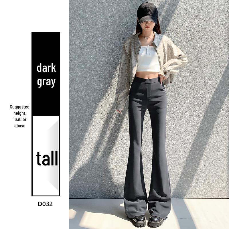 

Petite Women s 2025 Slimming High-Waisted Micro-Flared Long Pants S [80-95 lbs]