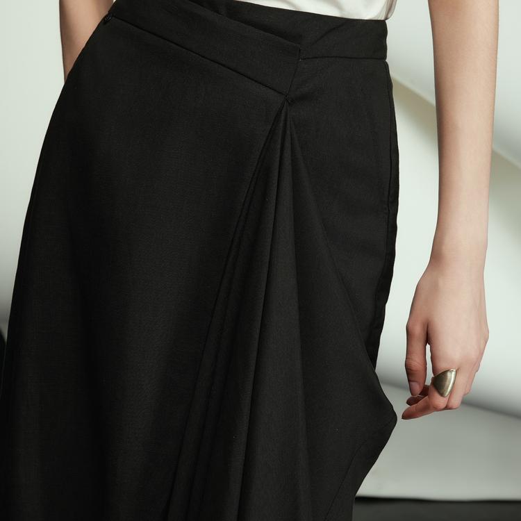 ELLE Modern Elegant Minimalist Design Lyocell Casual Skirt Women skirts ER51559