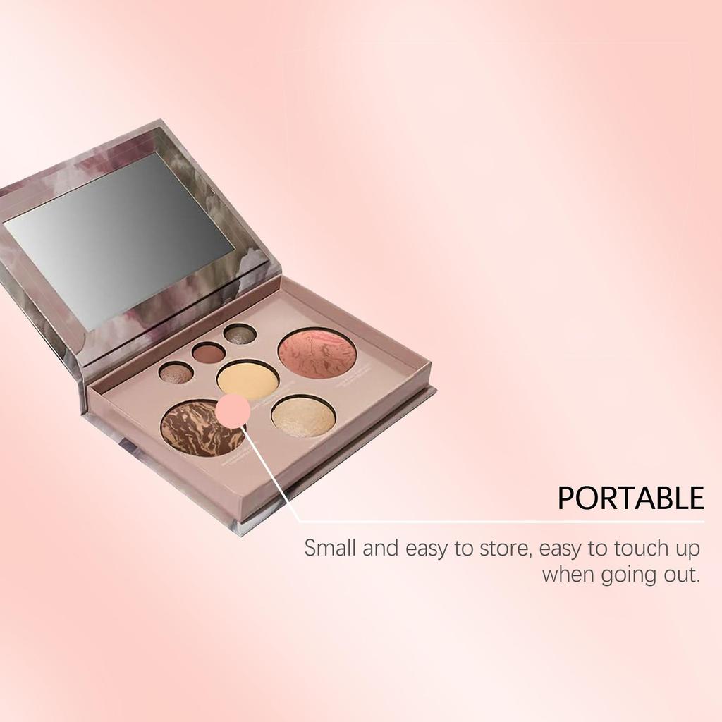 One Palette for Eyeshadow, Contour, Blush, and Highlighter. Made with Natural Ingredients for Effortless Dimensional Makeup.