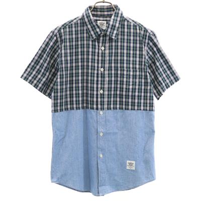 Mr.GENTLEMAN Made in Japan Karomuster-Wechsel Kurzarmhemd M Herren Gebraucht