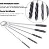 Carburetor Cleaning Tool Carbon Dirt Jet Remove Brushes Needles for Car Motorcycle Moped Scooter ATV Carb Jets Wire Cleaner Kits