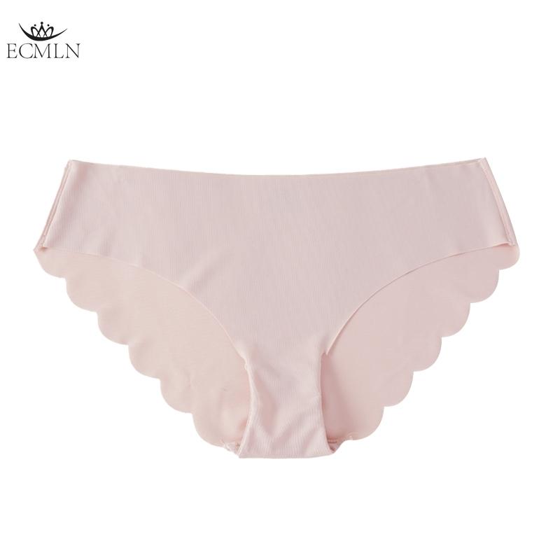 Braguitas sin costuras para mujer Ropa interior ultrafina Comodidad Íntimos Lencería sexy Talla grande Tiro bajo Calzoncillos para mujer