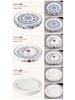 14-inch Ceramic Round Tea Tray for Gongfu Tea, with Double-Layer Water Storage