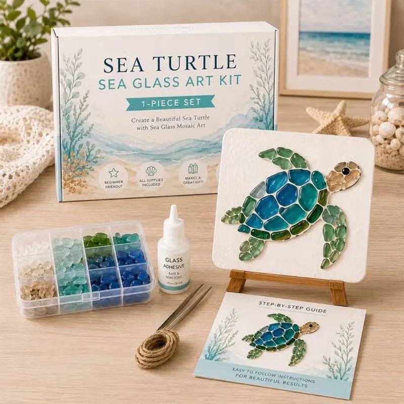 Kit Vita Marina e Natale con Creature Marine Acriliche Artigianali per Arredamento Casa e Regalo