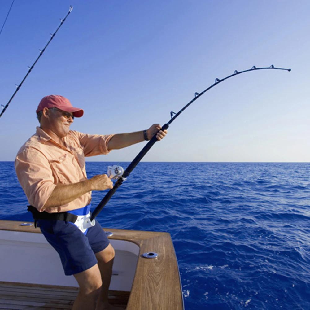 Fishing Belly Top Gimble Belt Fishing Deep Seawater Waist Belt Belly Top Rod Holder Strap Fishing Tackle Tools