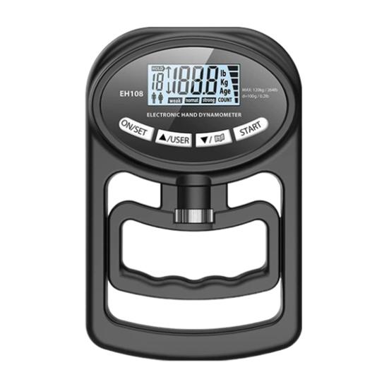 

Электрический тестер силы хвата Светодиодный дисплей Ручной динамометр для силы хвата Тренажер-гриппер Ручной измеритель силы хвата Усилитель силы хвата Кистевой эспандер чёрный