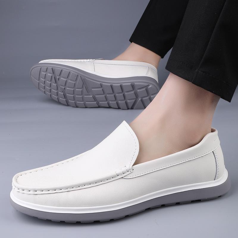 Casual and Fashionable Men's Leather Shoes Evening Wedding Party  Male Loafers Men Driving Shoes  Comfortable Outdoor Travel