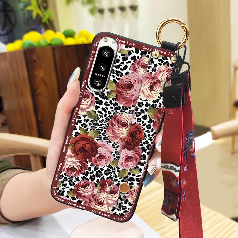 Durable Protective Phone Case For Sony Xperia5 IV Phone Holder Lanyard Shockproof Waterproof Ring Anti-dust Fashion