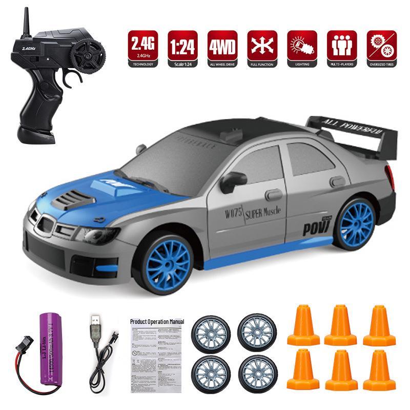 1:24 High-Speed RC Drift Car AE86 - Rechargeable Electric Four-Wheel Drive Toy for Kids