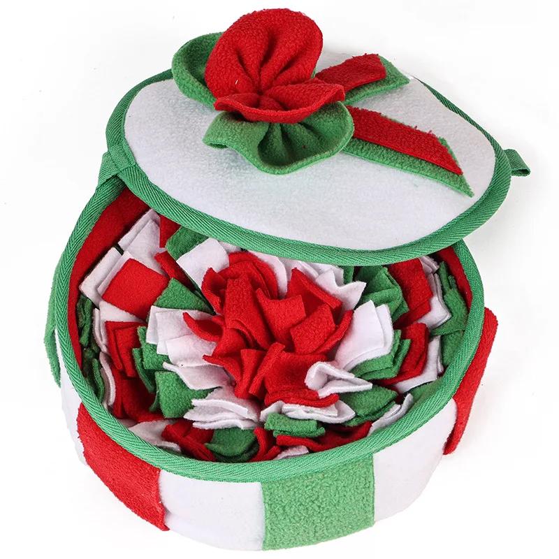 Dog Toys Sniffing Pad Slow Food Box Training Sniff Mat Dogs Release Stress Training Carpet Puppy Interactive Pet Christmas Gift