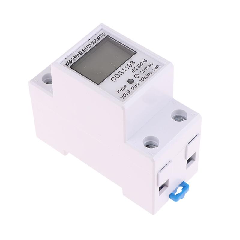 60A Dds1108 Lcd Digitalt Display Enfase Energimåler Med Bakgrunnsbelysning Enfase Energimåler Testmålere Detektorer