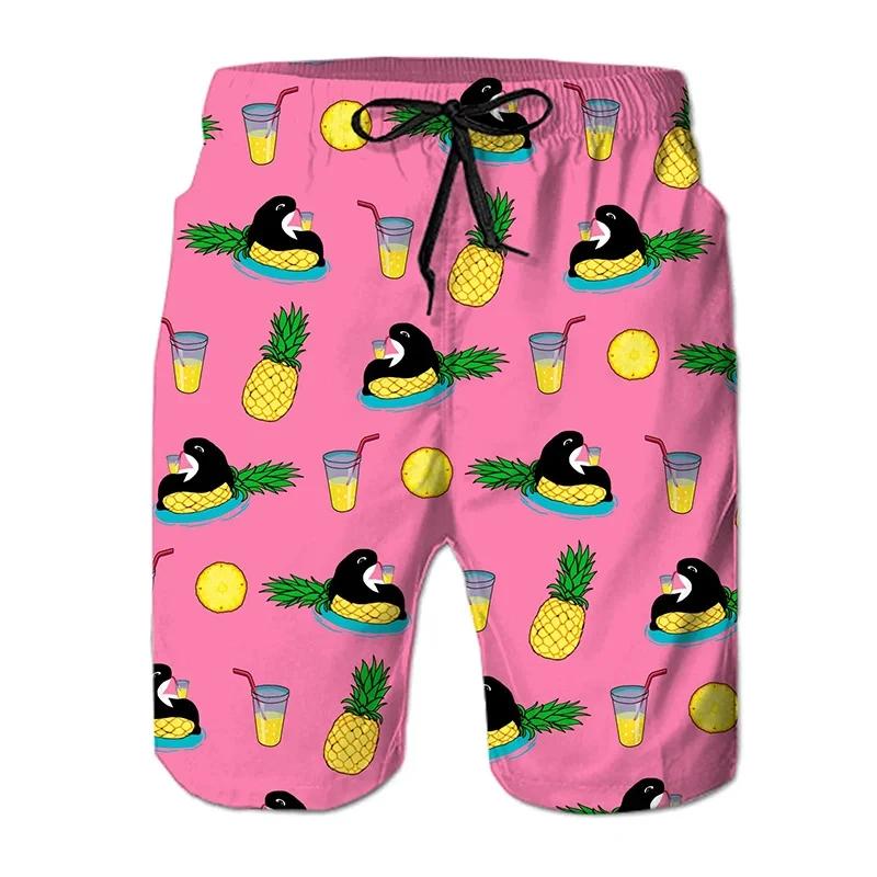 Hawaiian Beach Shorts Shorts Swimsuit Tropical summer casual men's swimming shorts 3D printed shorts with multiple animal prints