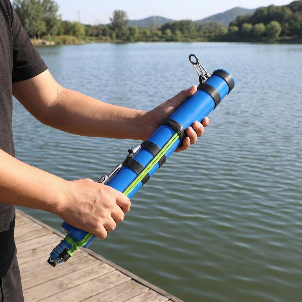 Köderwerfer Angelwerkzeug Mehrzweck Präzises Werfen Köderruten Kompakter Angelrutenhalter für Outdoor-Aktivitäten Reisen