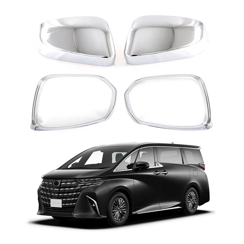 2023 Toyota Vellfire/Alphard Carbon Fiber Rearview Mirror Cover & Rain Eyebrow.