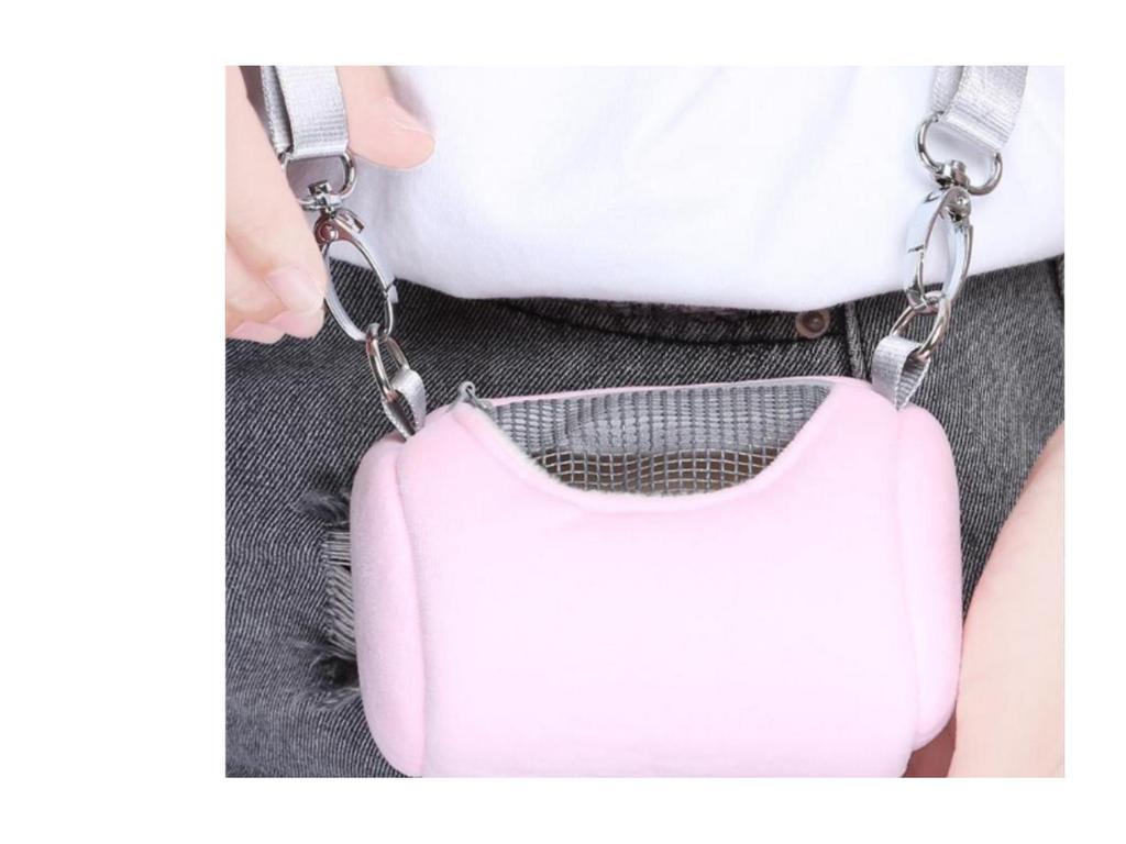 Warm Crossbody Backpack for Hamsters & Sugar Gliders - Portable Pet Outing Bag