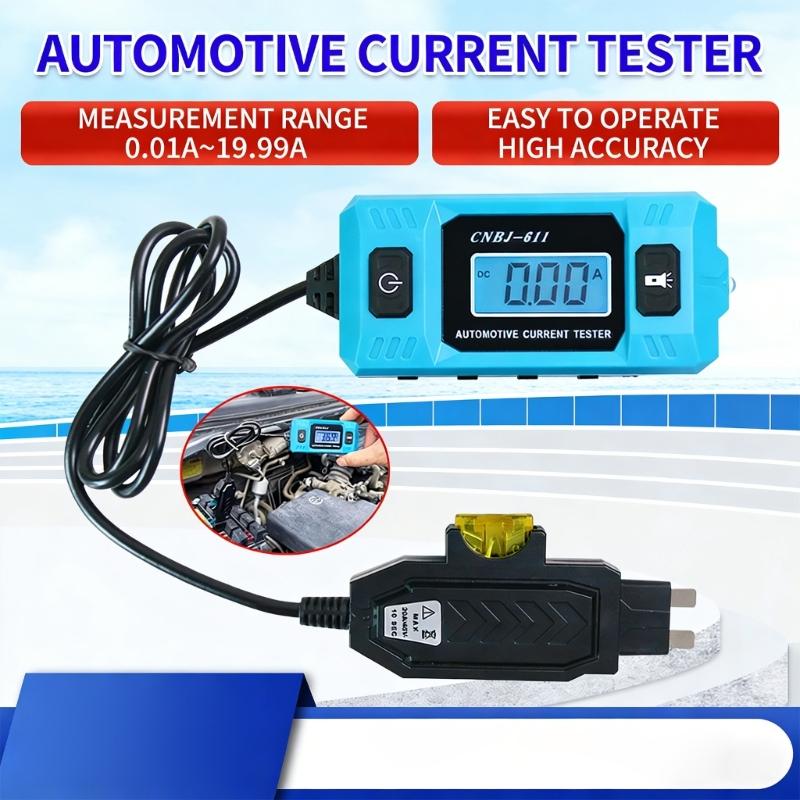 2/3pcs 12V/24V Car Current Tester Detector with Backlit & Flashlight 0.01-19.99A Automotive Fuses Circuit Analyzers Tool