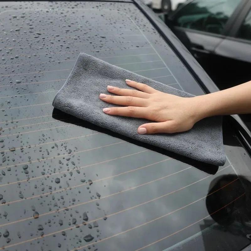 1/2pcs Car Wash Towels Double-sided Soft Super-absorbent Wiping Cloth Multi-function Cleaning Towel Auto Maintenance Accessories