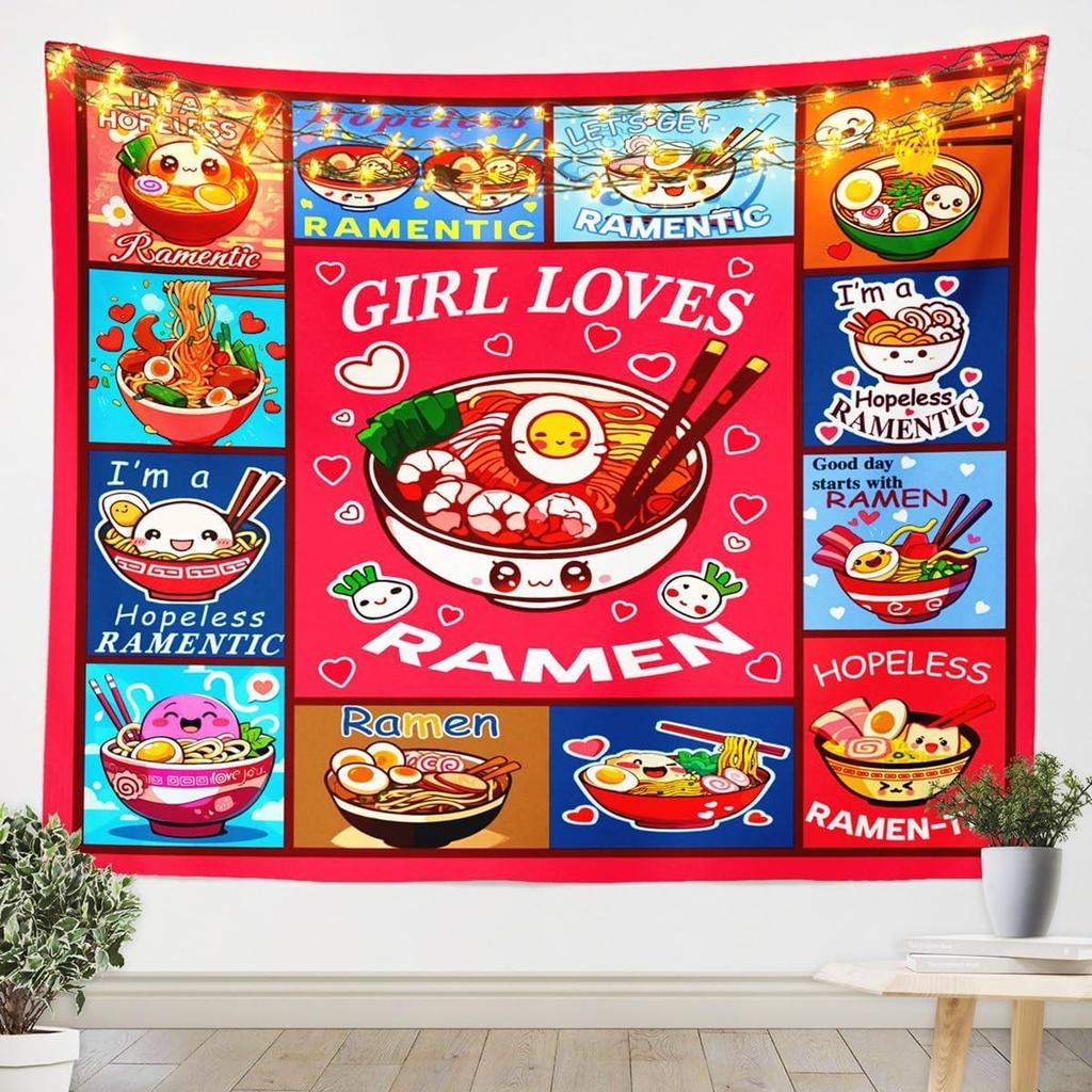 Japan Geisha Wall Hanging Kids Boys Girls Japanese Tradition Aesthetic TapestryUltra Soft Oriental Theme Wall BlanketJapanese