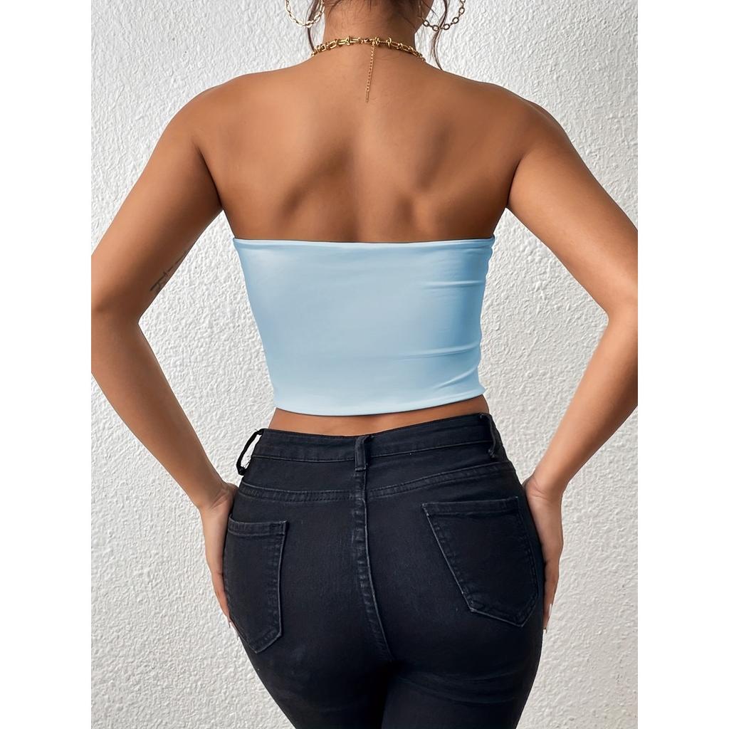 Damen Einfarbiger Alltäglicher Casual BH, Stoßfester und Anti-Hänge-BH, Ohne Stahlbügel, Damen Brustwickel, Geeignet zum Tragen zu jeder Jahreszeit