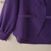 ZANZEA Women Casual Turn Down Collar Long Sleeve Elegant Blouse