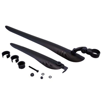 Captain Stag Bicycle Fenders, Front and Rear Mudguard Set, Black, for Road and Cross Bikes, Y-4854