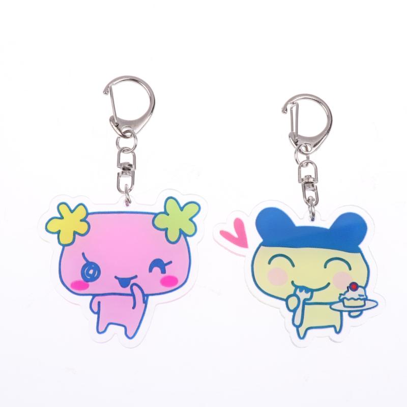 Acrylic Gogo Tamago Q Version Mobile Phone Chain Mametchi Kuchipatchi Mimitchi Gozarutchi Key Chain Cell Phone Pendant Gifts