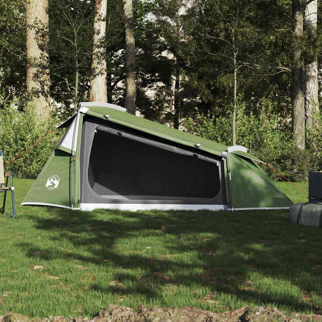 2 Person Tunnel Tent Green Waterproof