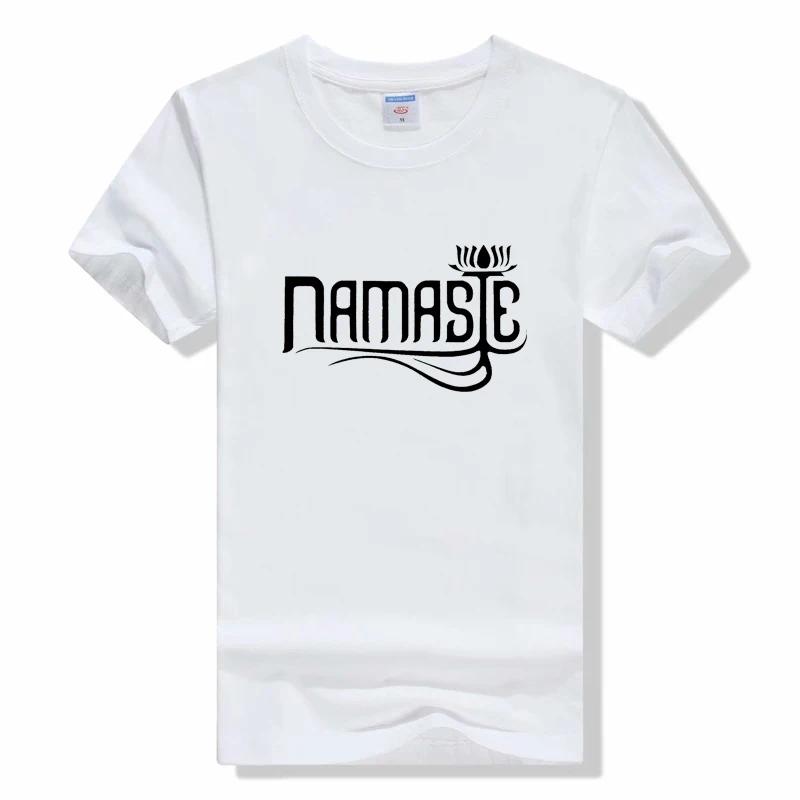 Namaste Print Women T Shirt Short Sleeve O Neck Loose Women Tshirt Ladies Fashion Tee Shirt Fashion Casual Tops T Shirt Unisex