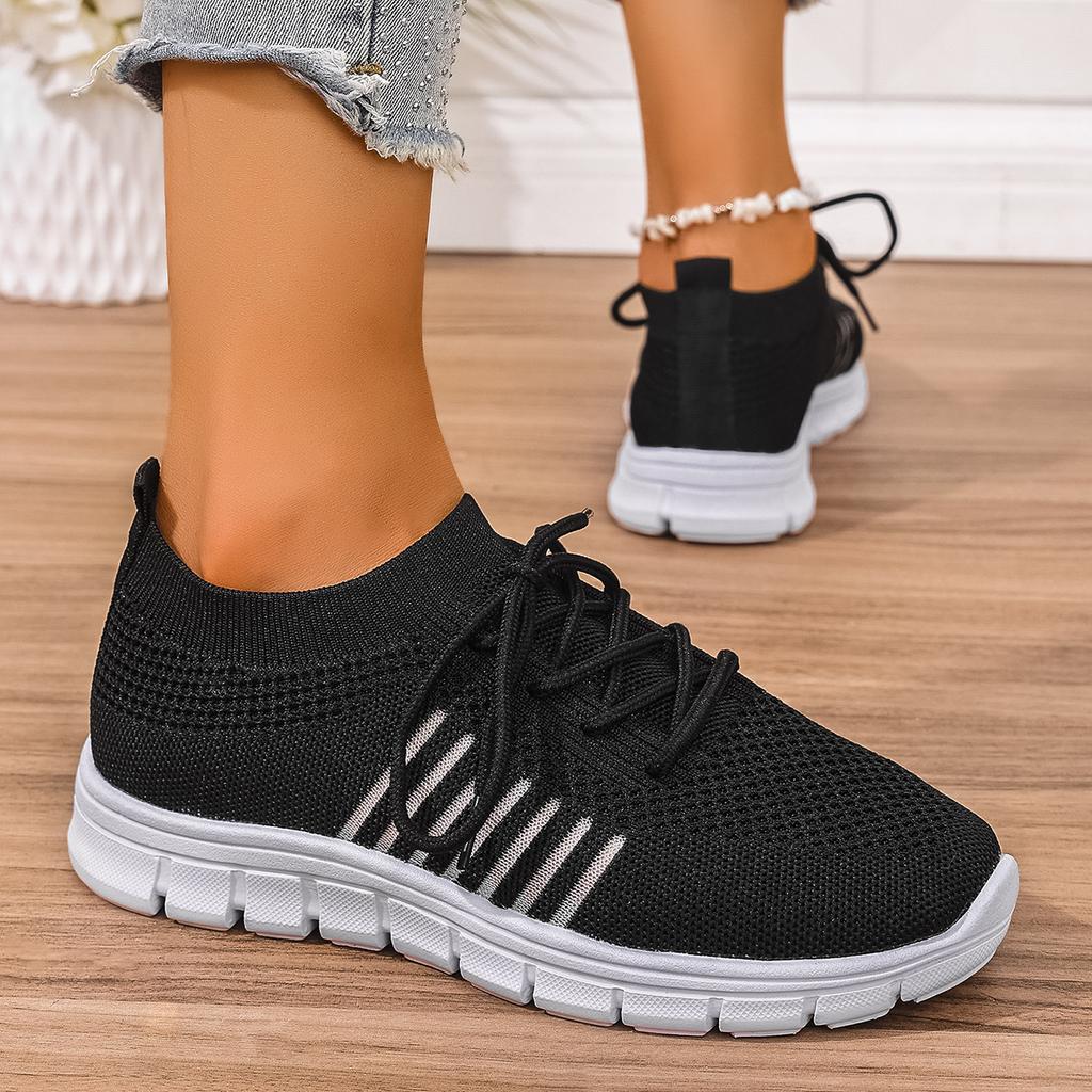 2025New Women's Sneakers Shoes Tennis Female Sport Gym Running Shoes Lace-Up Casual Shoes Mesh Breathable Zapatillas Mujer Woman