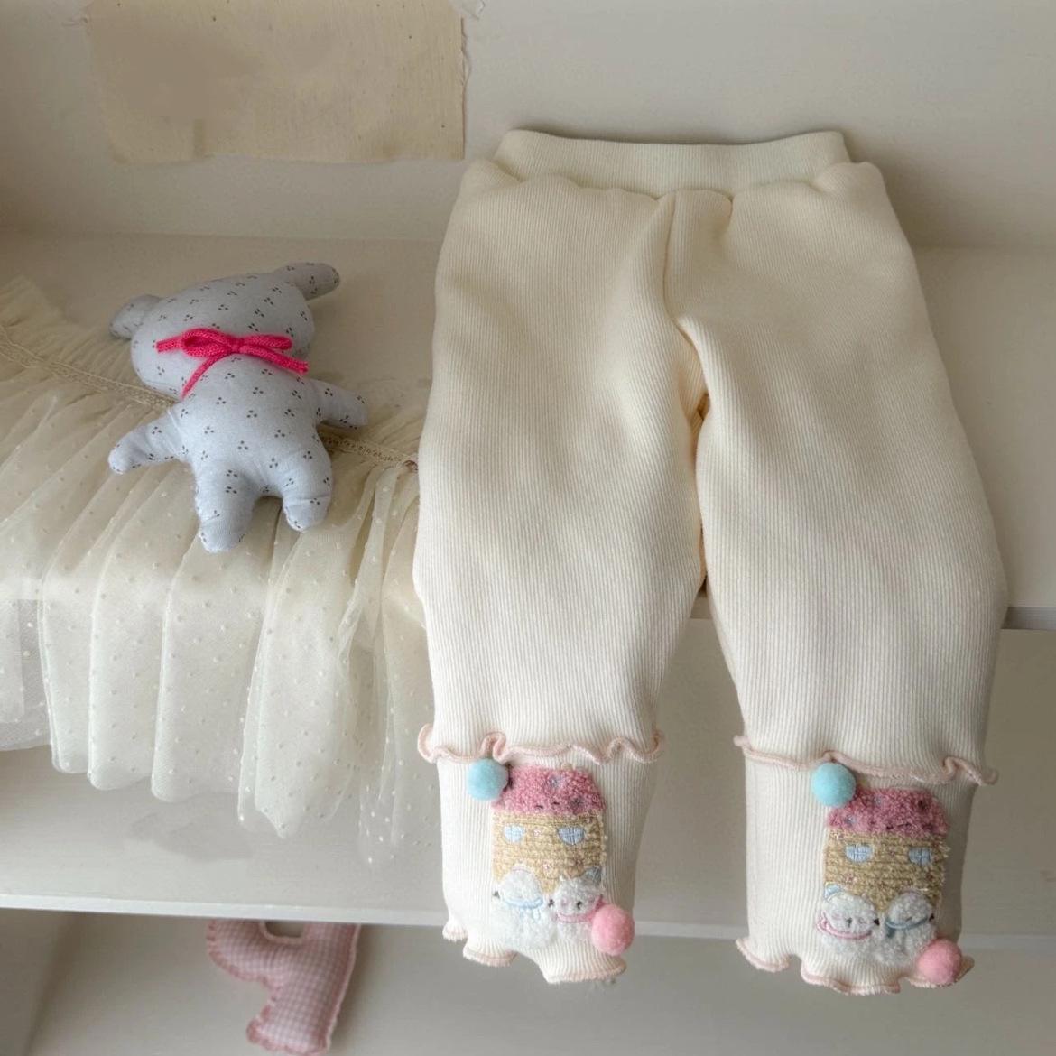 

2025 Girls Stylish Princess Fleece-Lined Winter Outerwear & Leggings 100 cm