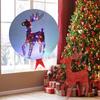 Illuminated Christmas Reindeer, Outdoor Decoration, Winter Glittering Metal