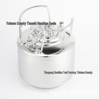 6L Stainless Steel Homebrewing Keg for Beer and Wine, Food Grade Ball Lock Keg