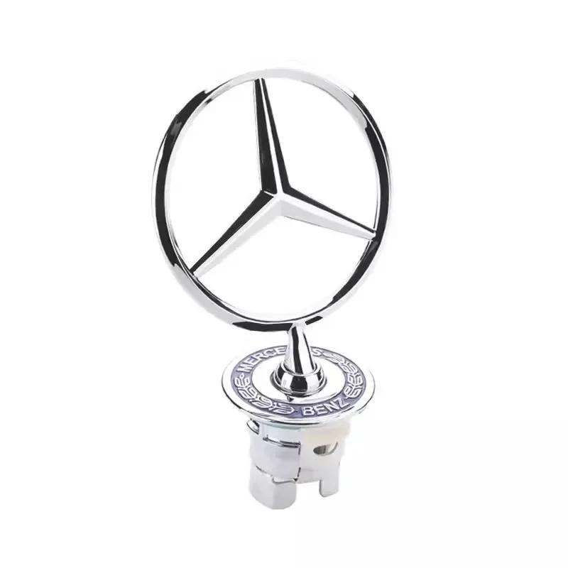 

C200 E200 For Mercedes Benz Zinc Alloy Car Front Hood Emblem Badge Accessories For Mercedes Benz AMG W213 W223 W240 W212 W222 W2 синий