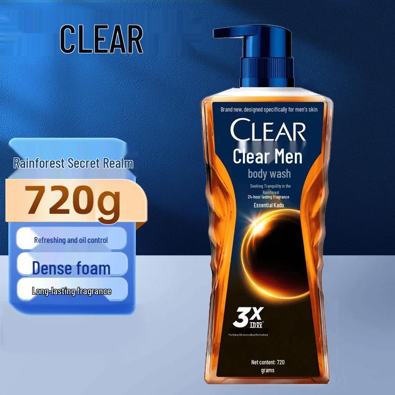 CLEAR Men s Rain Forest Secret Cologne Scent Shower Gel