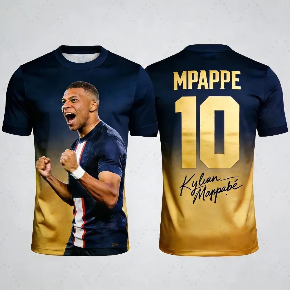 3D Print Mbappé Sport Quick-dry Breatha Men Woman Football jerseyTshirt Outdoor Team Club Fan Training Parent-child Clothing Top