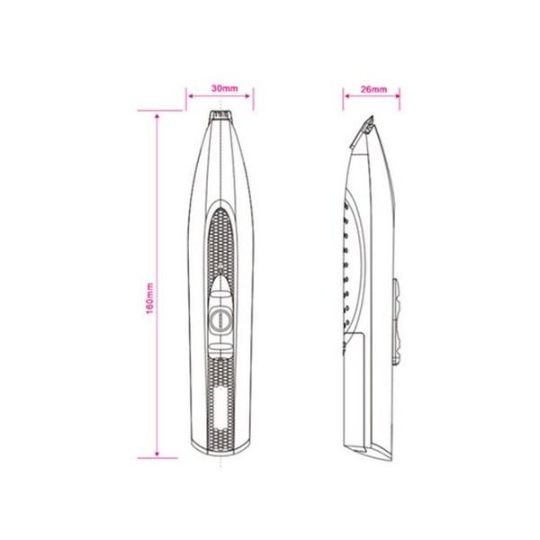 Dingdongpet Pet LED Soft Mini Clipper, Pink, 1 Piece, Korean Pet Shampoo