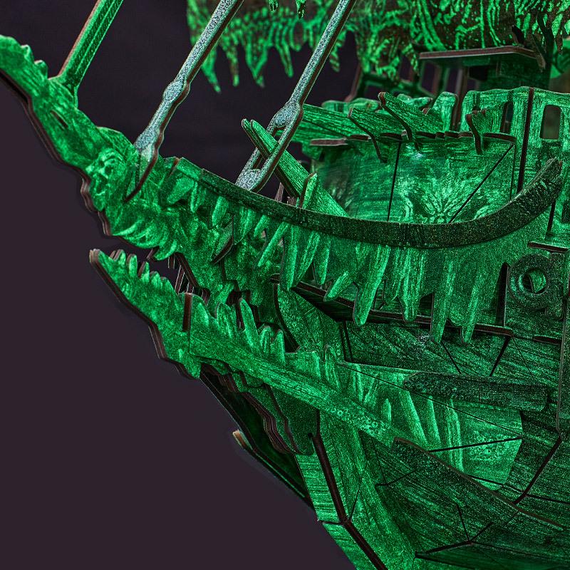 Rubik's Cube 3D Flying Dutchman Pirate Ship: Challenging DIY Model for Adults