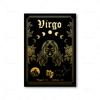 Zodiac Astrology Plakát Rak Leo Boho Nástěnná výzdoba Dvanáct souhvězdí Umělecké obrazy na plátno pro domácí dekoraci
